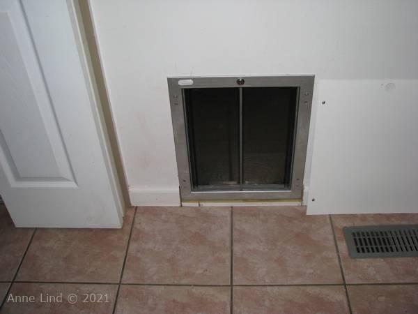 Inside wall with door